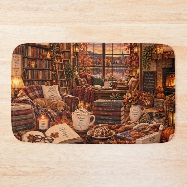 Item preview, Autumnl cosy nights  designed and sold by cutedesignsbybrooklyn.
