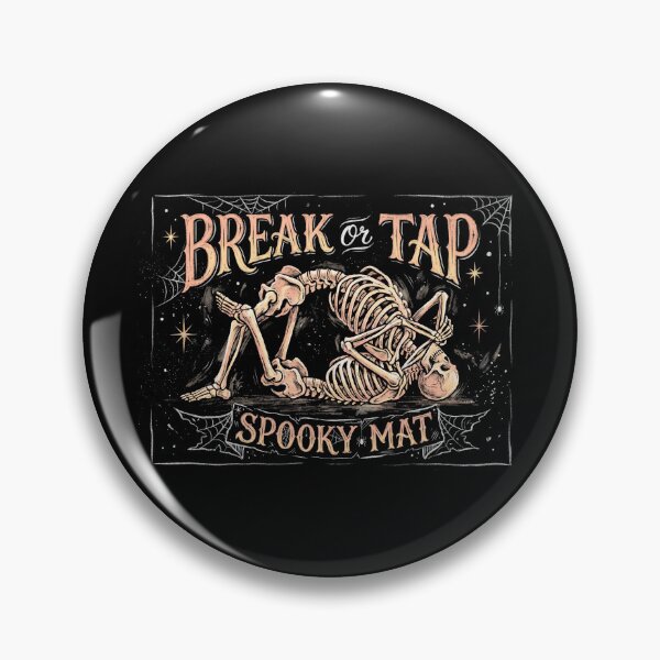 Item preview, Break Or Tap Spooky Mat Skeleton Armbar BJJ Halloween designed and sold by TeNovaStudio ⭐⭐⭐⭐⭐.