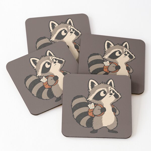 Item preview, Raccoon with a Tiny Backpack designed and sold by  MAD's Recreation Studio.