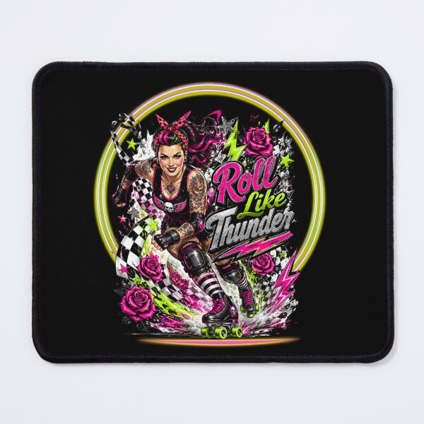 Item preview, Roll Like Thunder Retro Roller Skating designed and sold by Szpaku desart .