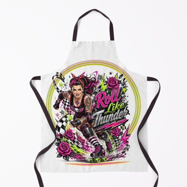 Item preview, Roll Like Thunder Retro Roller Skating designed and sold by Szpaku desart .
