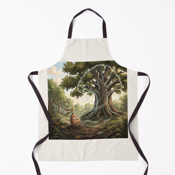 Item preview, Sprouting Seed Facing Giant Oak Growth Mindset Art designed and sold by Michaelragheb.