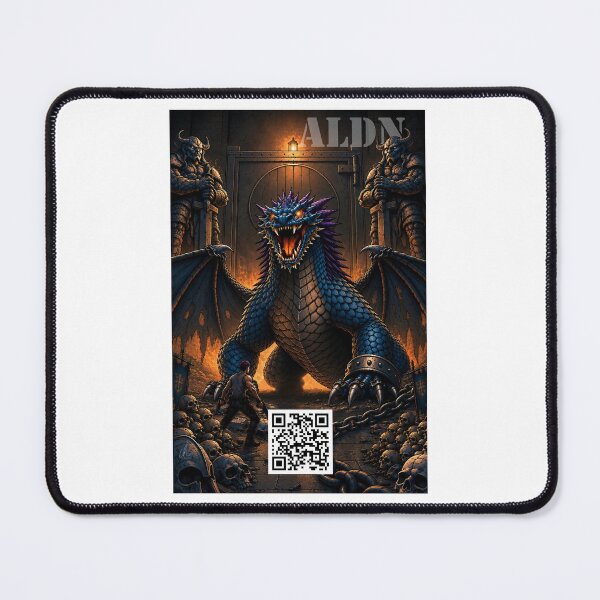 Item preview, Nidhogg - Guardian QR Sticker designed and sold by Lone Room Creations.