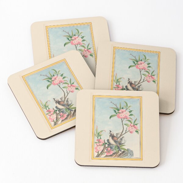 Item preview,  Pierre Joseph Buchoz Botanical Peach Blossom Songbird Vintage designed and sold by TeeARTHY.