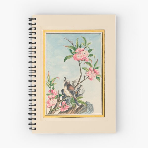 Item preview,  Pierre Joseph Buchoz Botanical Peach Blossom Songbird Vintage designed and sold by TeeARTHY.
