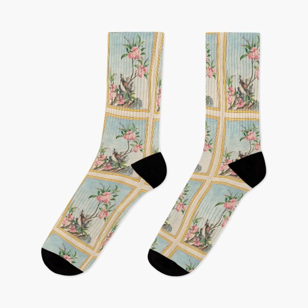 Item preview,  Pierre Joseph Buchoz Botanical Peach Blossom Songbird Vintage designed and sold by TeeARTHY.