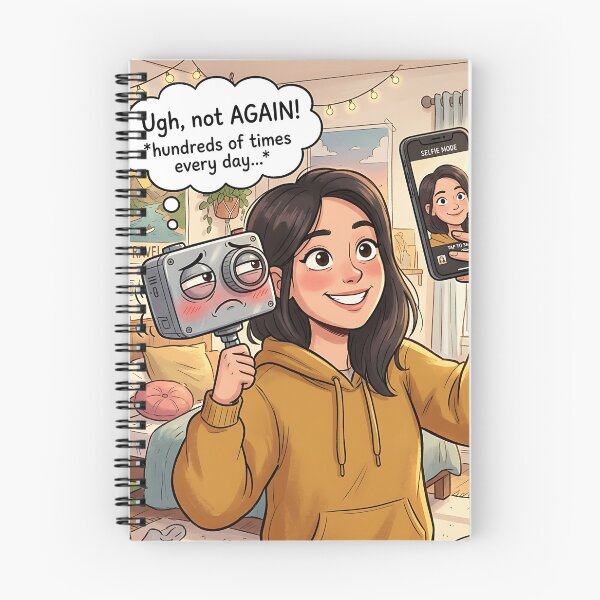 Item preview, Exhausted Action Cam Selfie Fatigue Social Media Humor designed and sold by Michaelragheb.