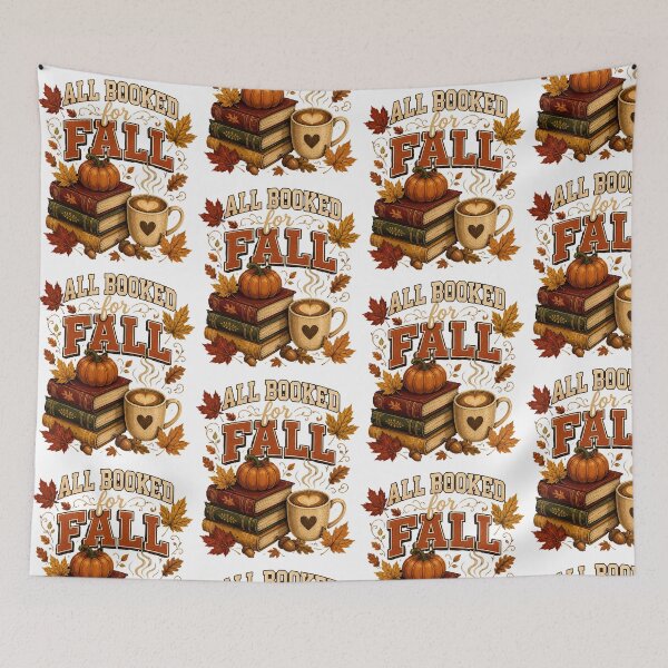 Item preview, All Booked For Fall Cozy Books Pumpkin Coffee Autumn designed and sold by metalsnak.