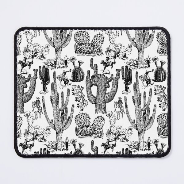 Item preview, Western Cactoile in Black + White designed and sold by YesterdayColl.