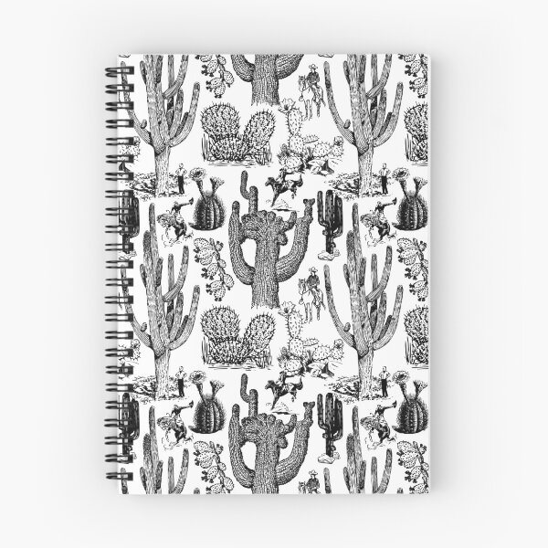 Item preview, Western Cactoile in Black + White designed and sold by YesterdayColl.
