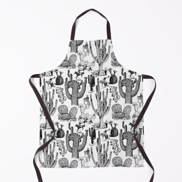 Item preview, Western Cactoile in Black + White designed and sold by YesterdayColl.