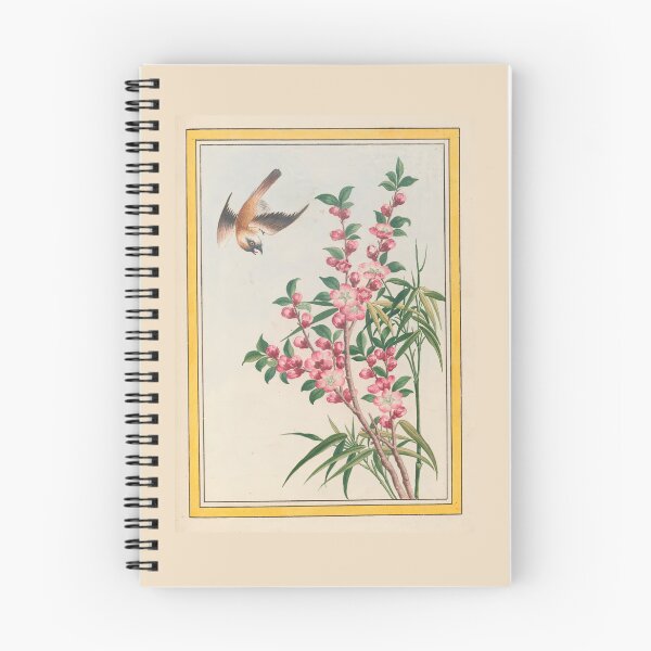 Item preview,  Pierre Joseph Buchoz Botanical  Flying Bird Pink Blossoms designed and sold by TeeARTHY.