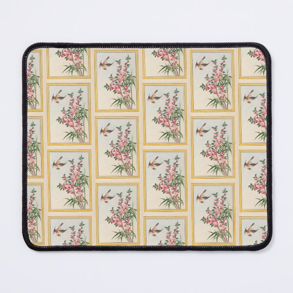 Item preview,  Pierre Joseph Buchoz Botanical  Flying Bird Pink Blossoms designed and sold by TeeARTHY.