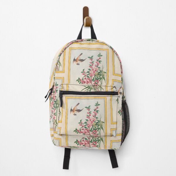 Item preview, Pierre Joseph Buchoz Botanical Flying Bird Pink Blossoms designed and sold by TeeARTHY.