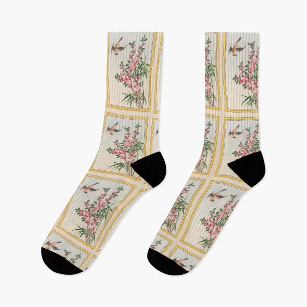 Item preview,  Pierre Joseph Buchoz Botanical  Flying Bird Pink Blossoms designed and sold by TeeARTHY.