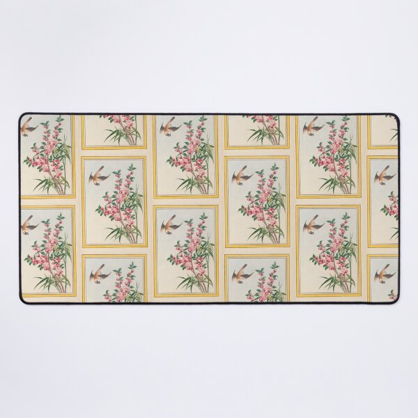 Item preview, Pierre Joseph Buchoz Botanical Flying Bird Pink Blossoms designed and sold by TeeARTHY.