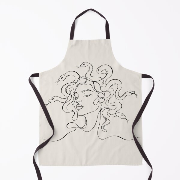 Item preview, Medusa Line Drawing - Greek Mythology Gorgon Snake Hair designed and sold by FemmePod.