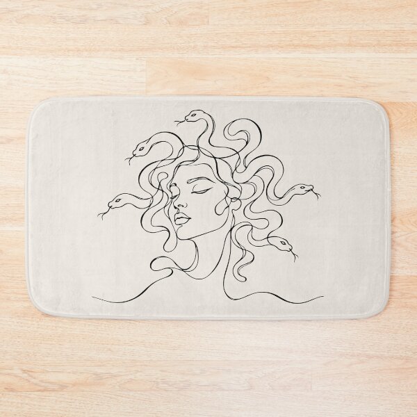 Item preview, Medusa Line Drawing - Greek Mythology Gorgon Snake Hair designed and sold by FemmePod.