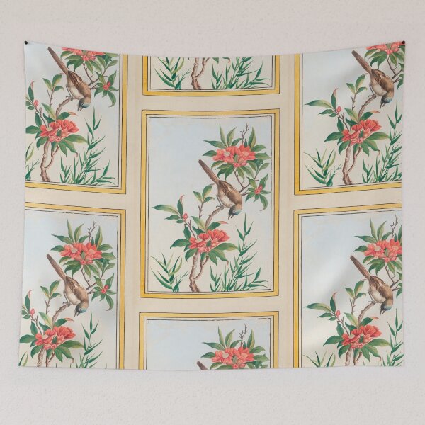 Item preview,  Pierre Joseph Buchoz  Red Camellia Songbird Vintage designed and sold by TeeARTHY.