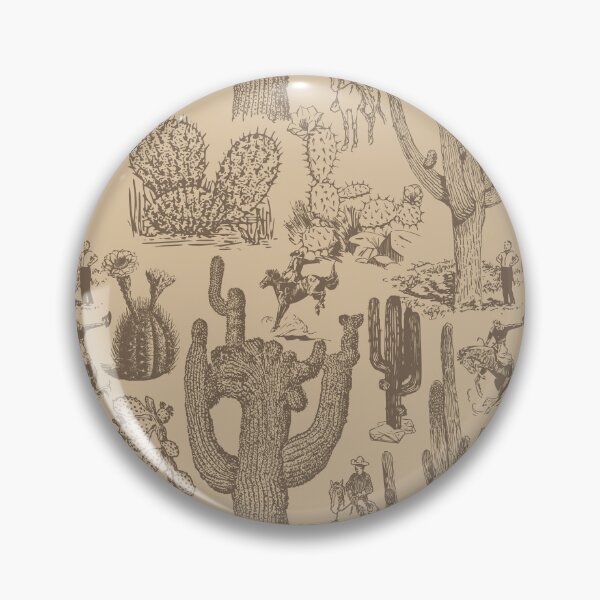 Item preview, Western Cactoile in Tonal Tan designed and sold by YesterdayColl.