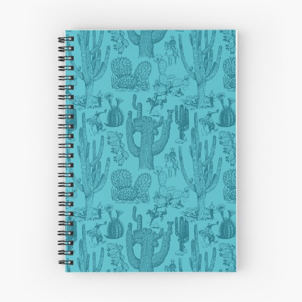 Item preview, Western Cactoile in Tonal Turquoise designed and sold by YesterdayColl.