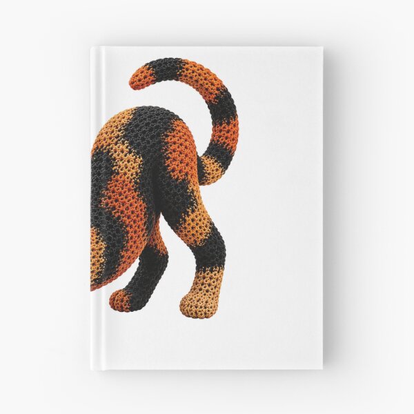 Item preview, Crochet Cat Playing with Yarn – Playful Cat Yarn Art designed and sold by Digital Culture Studio.