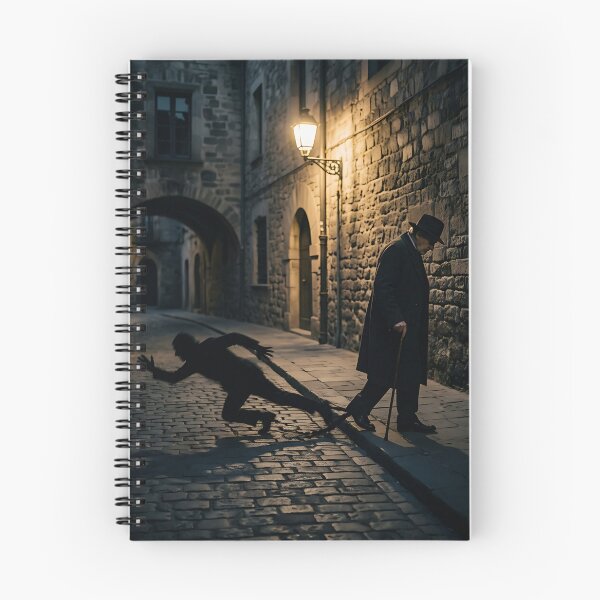 Item preview, Shadow Running Away From Man Gothic Street Art designed and sold by Michaelragheb.