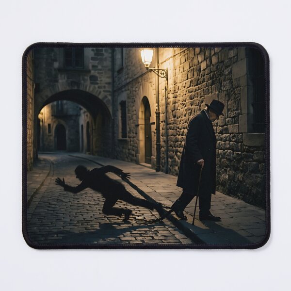 Item preview, Shadow Running Away From Man Gothic Street Art designed and sold by Michaelragheb.