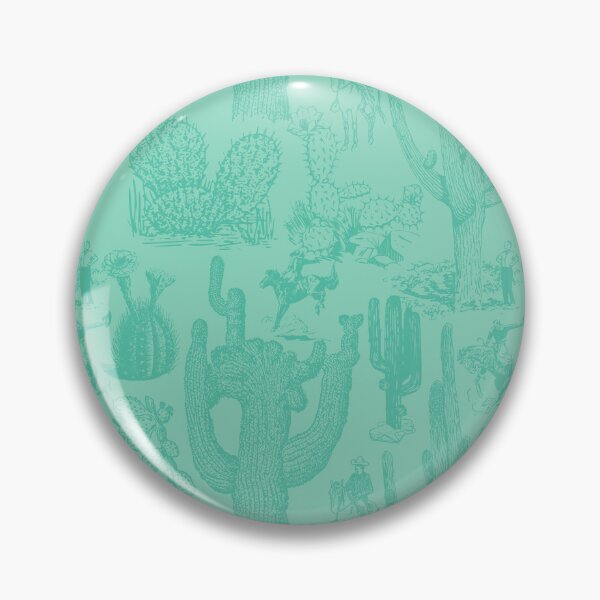 Item preview, Western Cactoile in Tonal Sage Mint designed and sold by YesterdayColl.