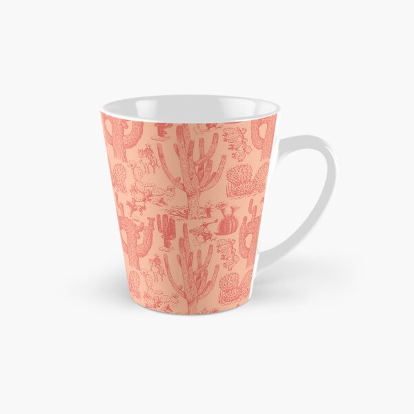 Item preview, Western Cactoile in Peach + Coral Clay designed and sold by YesterdayColl.