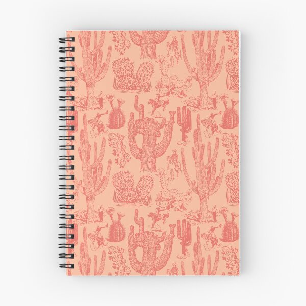 Item preview, Western Cactoile in Peach + Coral Clay designed and sold by YesterdayColl.