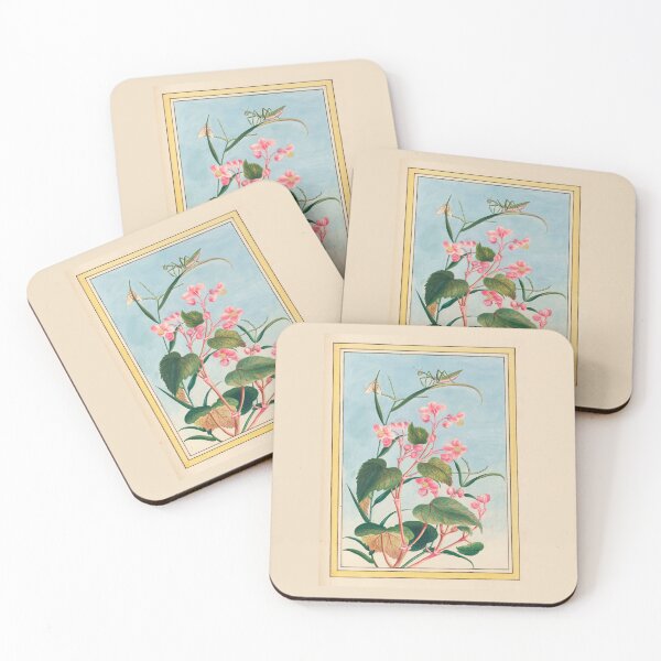 Item preview,  Pierre Joseph Buchoz Botanical Pink Begonia Mantis Botanical designed and sold by TeeARTHY.