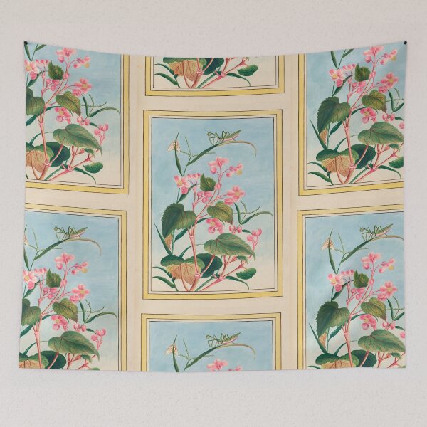 Item preview,  Pierre Joseph Buchoz Botanical Pink Begonia Mantis Botanical designed and sold by TeeARTHY.