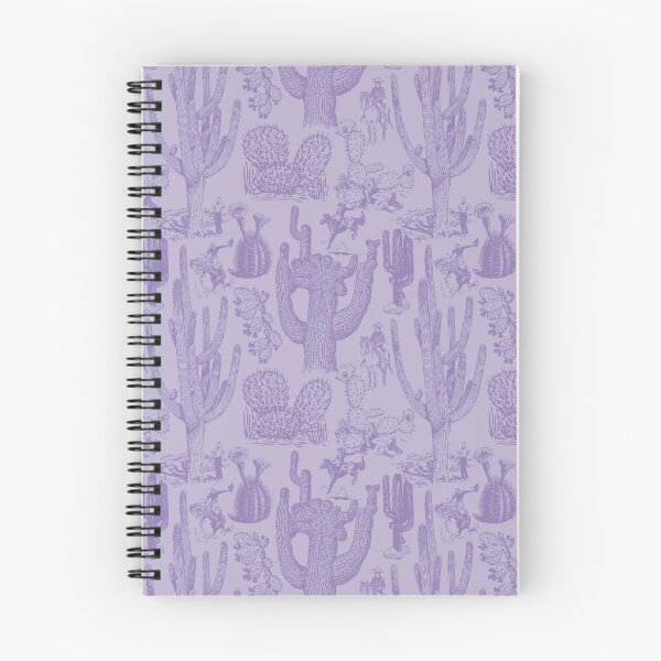Item preview, Western Cactoile in Tonal Lavender designed and sold by YesterdayColl.
