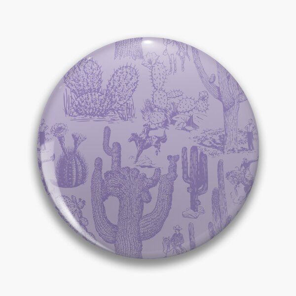 Item preview, Western Cactoile in Tonal Lavender designed and sold by YesterdayColl.
