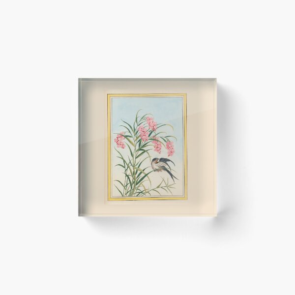 Item preview,  Pierre Joseph Buchoz Pink Blossom Swallow Botanical designed and sold by TeeARTHY.