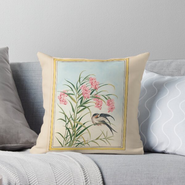Item preview,  Pierre Joseph Buchoz Pink Blossom Swallow Botanical designed and sold by TeeARTHY.