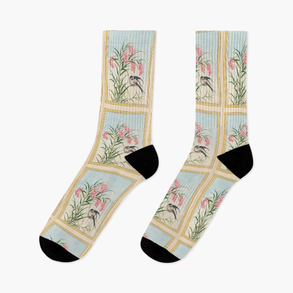 Item preview,  Pierre Joseph Buchoz Pink Blossom Swallow Botanical designed and sold by TeeARTHY.