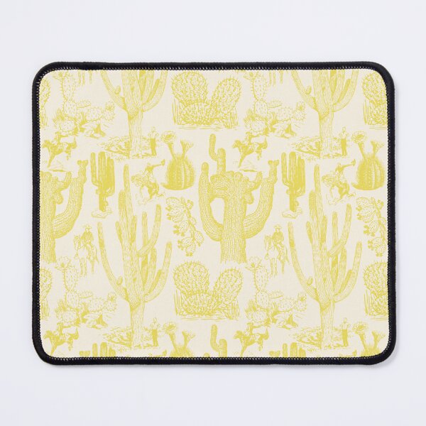 Item preview, Western Cactoile in Tonal Light Yellow designed and sold by YesterdayColl.
