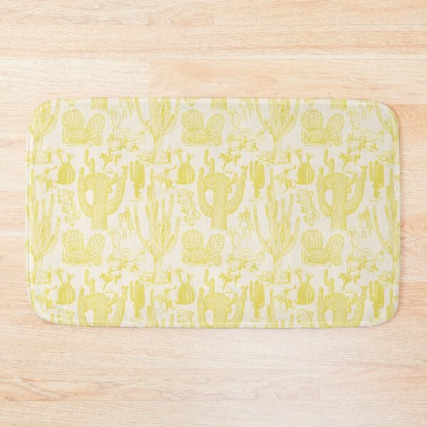 Item preview, Western Cactoile in Tonal Light Yellow designed and sold by YesterdayColl.
