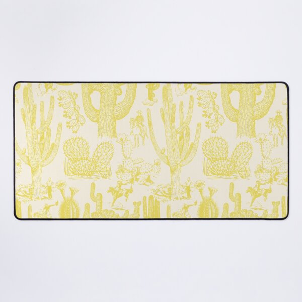 Item preview, Western Cactoile in Tonal Light Yellow designed and sold by YesterdayColl.