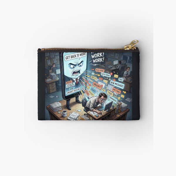 Item preview, Smartphone Demanding Boss Workplace Email Overload Satire designed and sold by Michaelragheb.