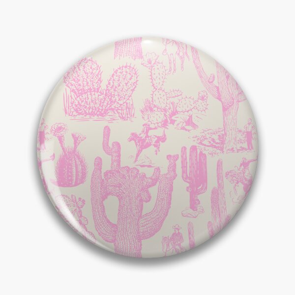 Item preview, Western Cactoile in Oat White + Light Pink designed and sold by YesterdayColl.