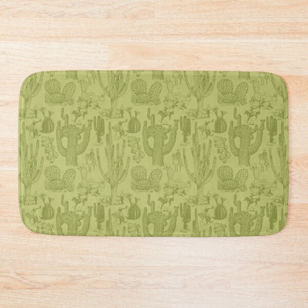 Item preview, Western Cactoile in Lime + Avocado Green designed and sold by YesterdayColl.