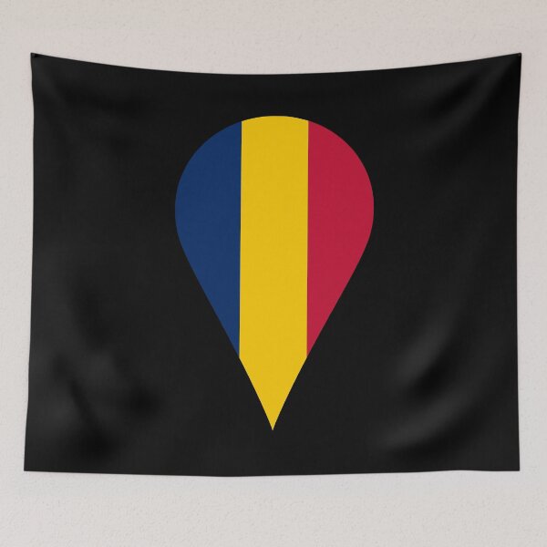 Item preview, Chad Flag Location Pin Map Marker | Chadian Destination GPS Icon designed and sold by NTGUILTY.