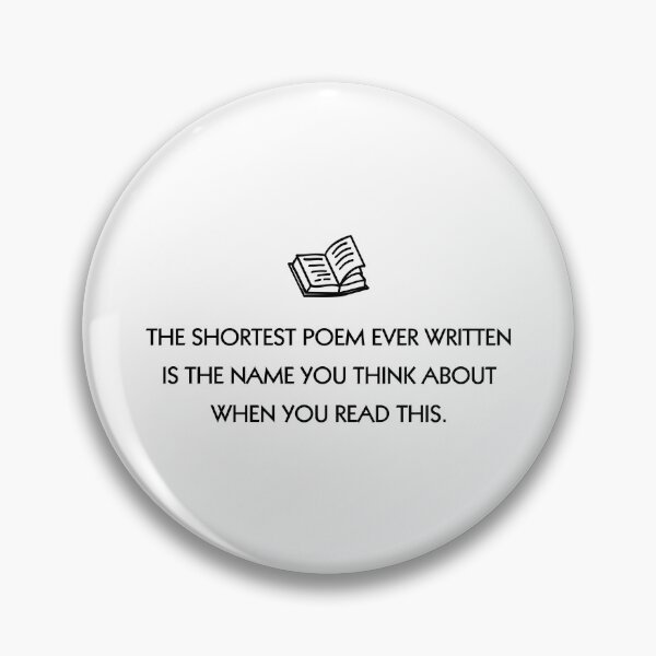 Item preview, The Shortest Poem designed and sold by thetshirtworks.