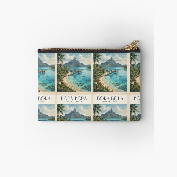 Item preview, Bora Bora French Polynesia Vintage Travel Poster – Tropical Lagoon designed and sold by ElartedeNoel.