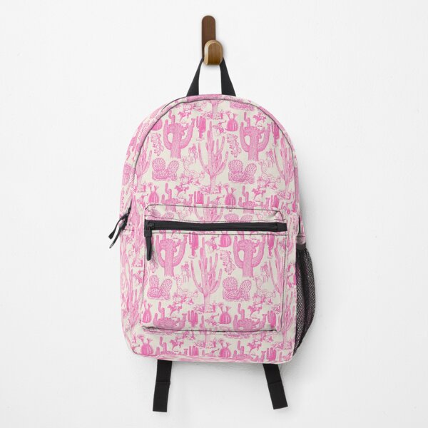 Item preview, Western Cactoile in Oat Cream + Bubblegum Pink designed and sold by YesterdayColl.