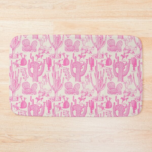 Item preview, Western Cactoile in Oat Cream + Bubblegum Pink designed and sold by YesterdayColl.