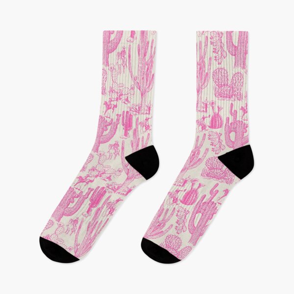 Item preview, Western Cactoile in Oat Cream + Bubblegum Pink designed and sold by YesterdayColl.